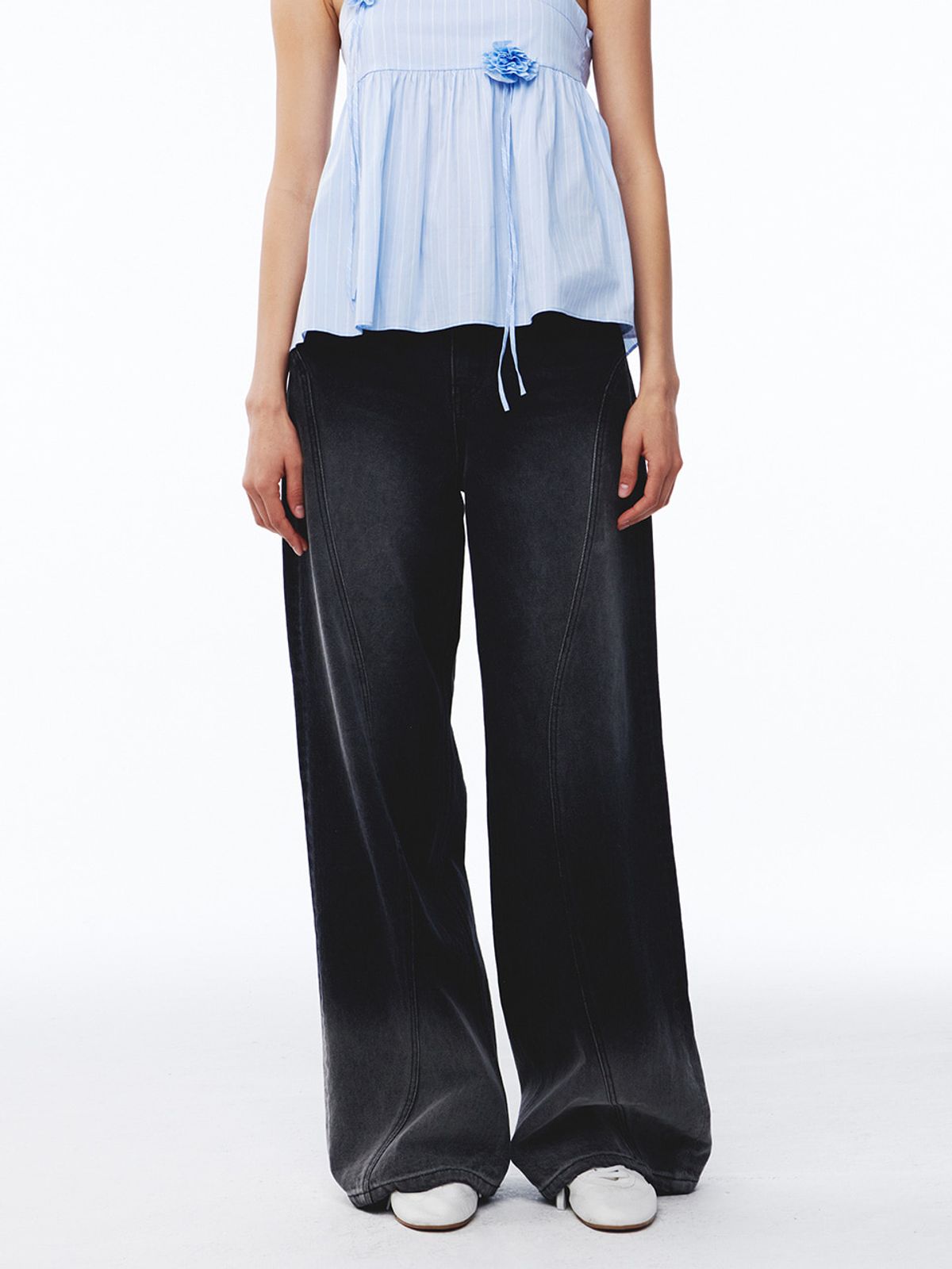기준(KIJUN) Orbit Jeans Black