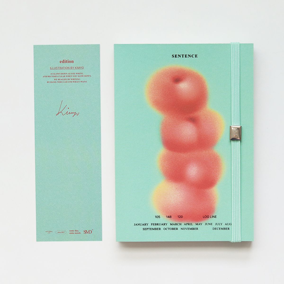 썸무드 디자인(SOMEMOOD DESIGN) 센텐스(로그라인)다이어리_납작복숭아