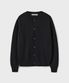 BRUSHED ALPACA CARDIGAN [BLACK]