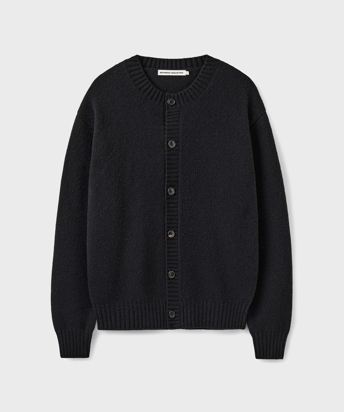 브랜디드(BRANDED) BRUSHED ALPACA CARDIGAN [BLACK]
