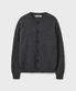 BRUSHED ALPACA CARDIGAN [CHARCOAL]