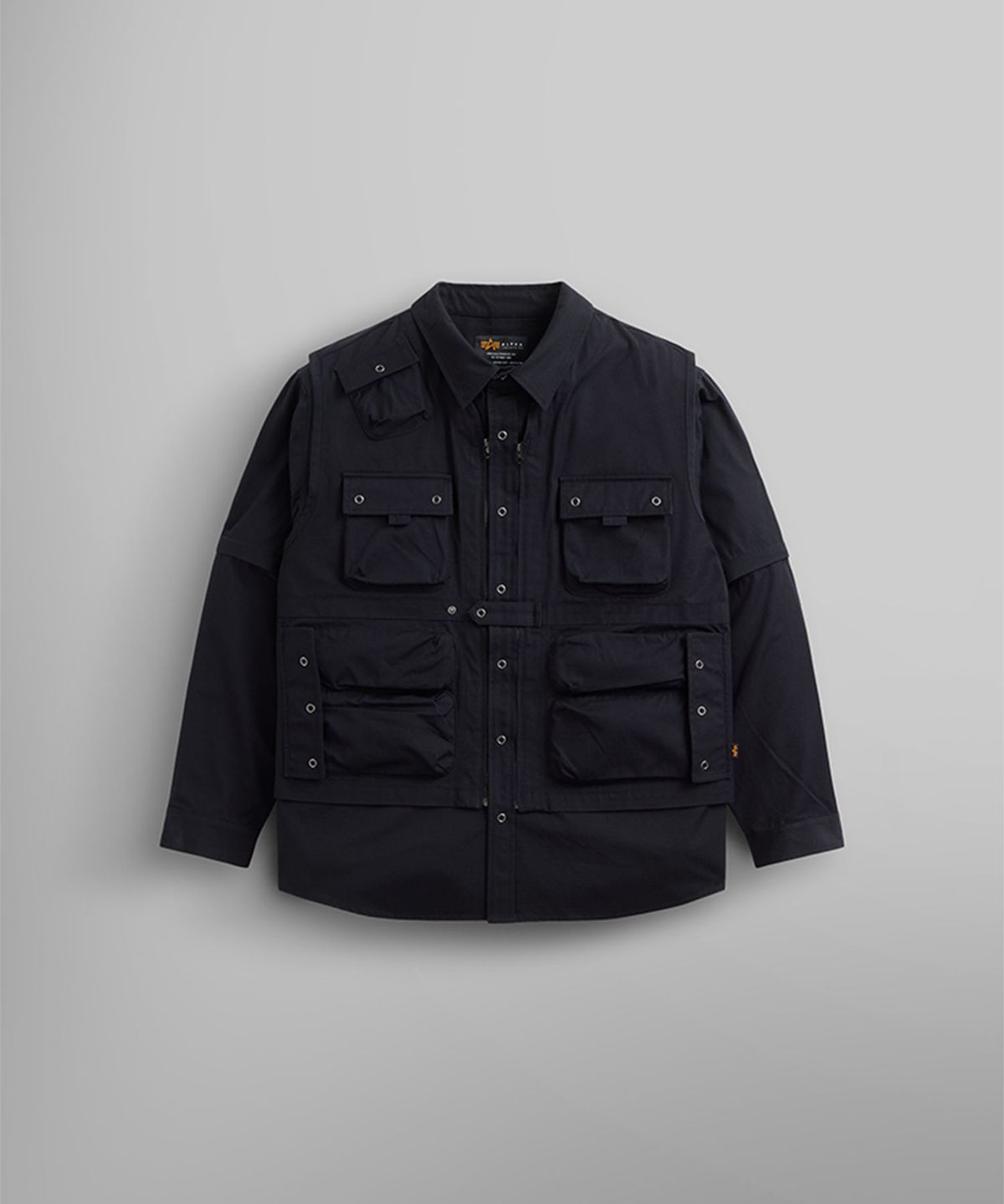 알파 인더스트리(ALPHA INDUSTRIES) C-1 모드 셔츠 자켓 블랙