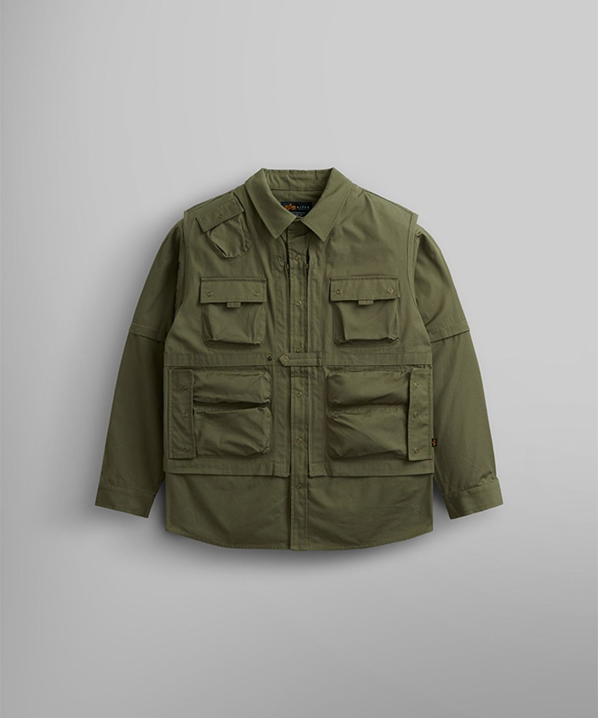 알파 인더스트리(ALPHA INDUSTRIES) C-1 모드 셔츠 자켓 OG-107 그린
