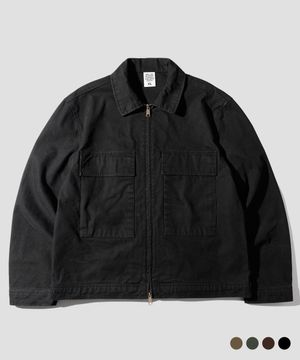 옥스포드 코튼 워크 자켓 블랙 SMOT4684
