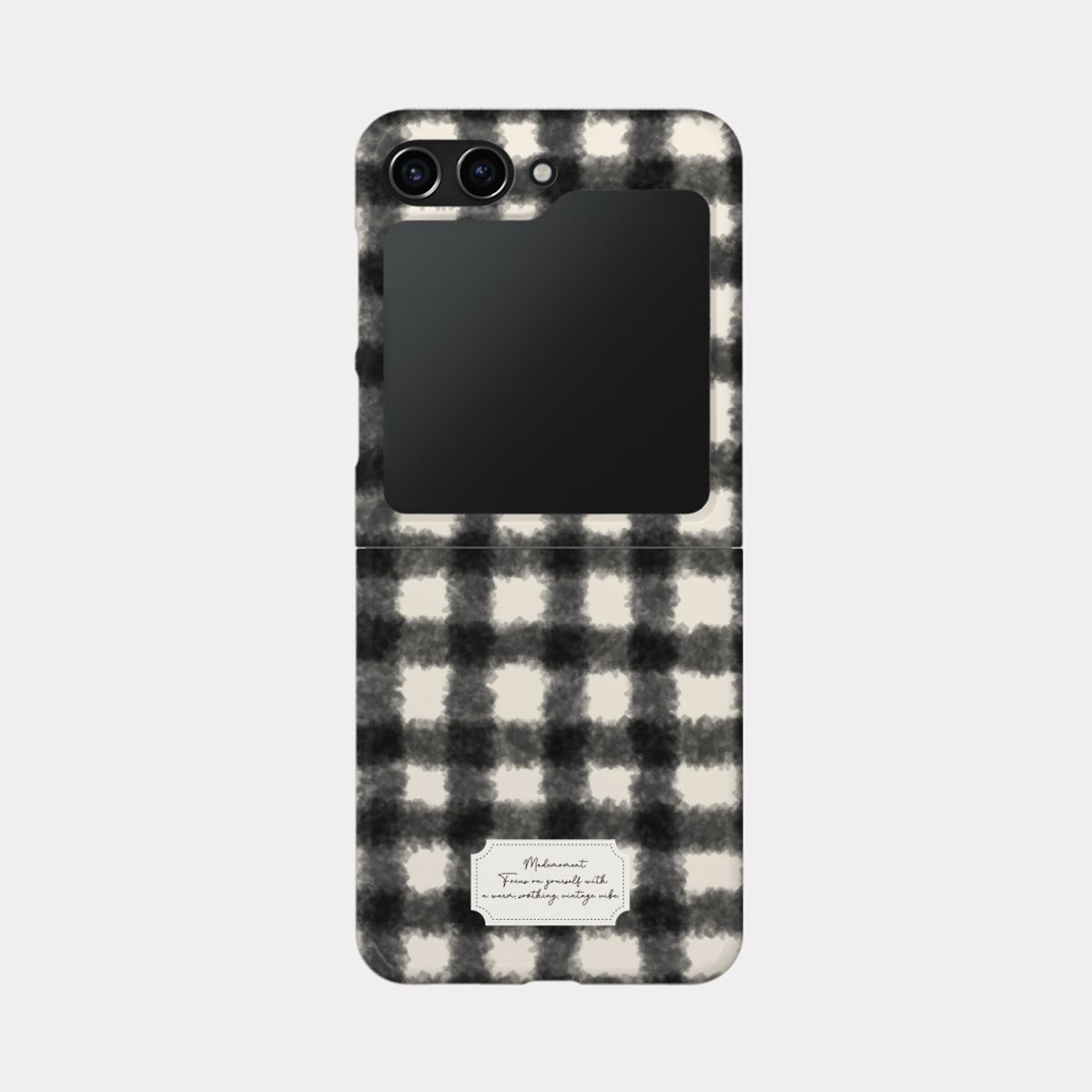 메이드모먼(MADEMOMENT) warm check pattern 디자인 [제트플립 하드 폰케이스]