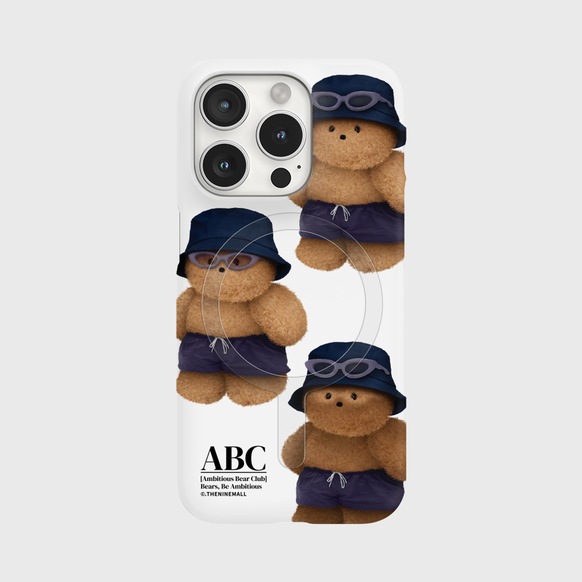 더나인몰(THE NINEMALL) 패턴 태닝 테디 [맥세이프 하드 폰케이스]