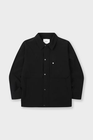 포켓 디테일 스트링 트러커 자켓 블랙 BN4SJP400BK