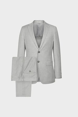 에어로플렉스 마이크로 하운드투스 패턴 수트 그레이 BN4SEA208GY_BN4STA308GY