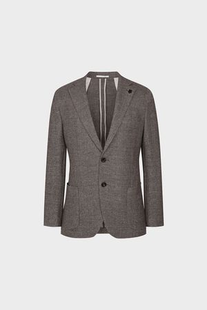 린넨 저지라이크 카미치아 자켓 그레이 BN4SEA220GY