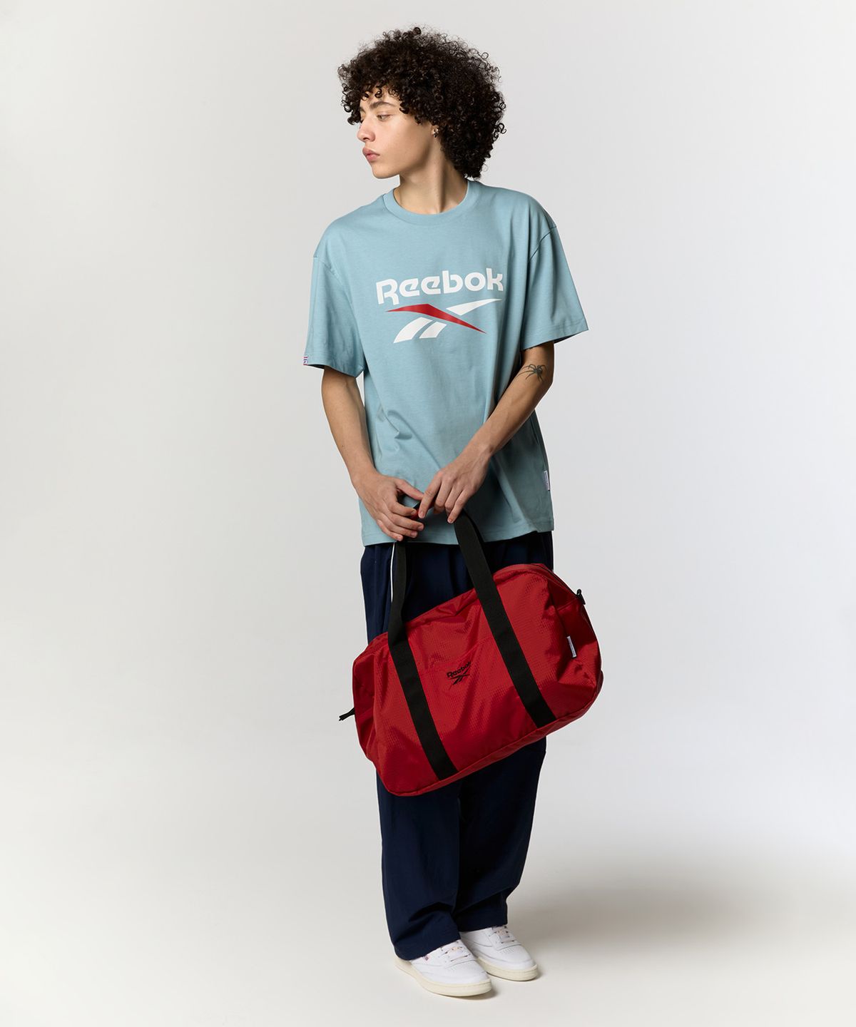 리복(REEBOK) 경량 더플백 - 레드
