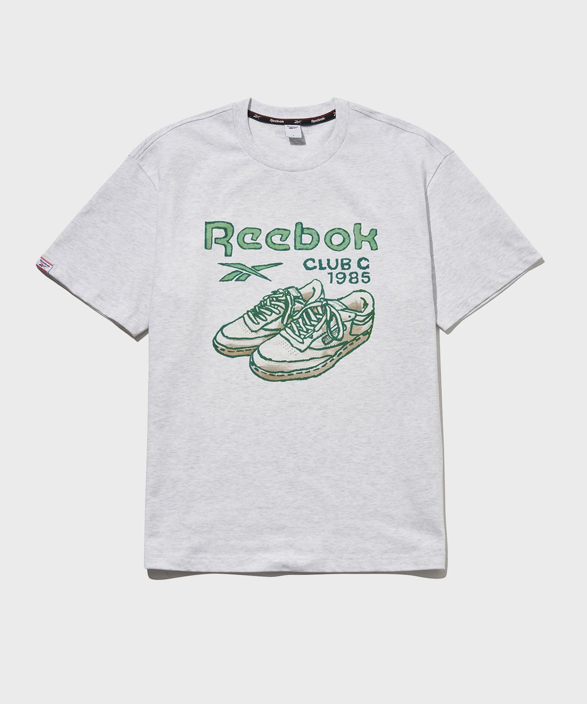 리복(REEBOK) 클럽C 40주년 티셔츠 - 그레이