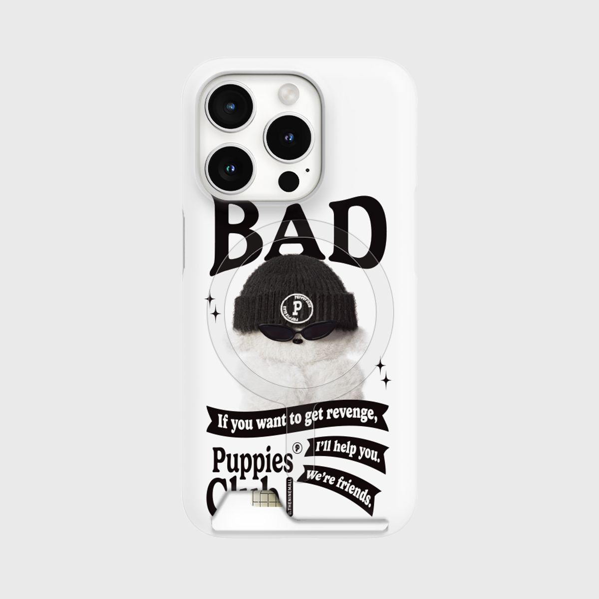 더나인몰(THE NINEMALL) bad puppies club [맥세이프 카드수납 폰케이스]
