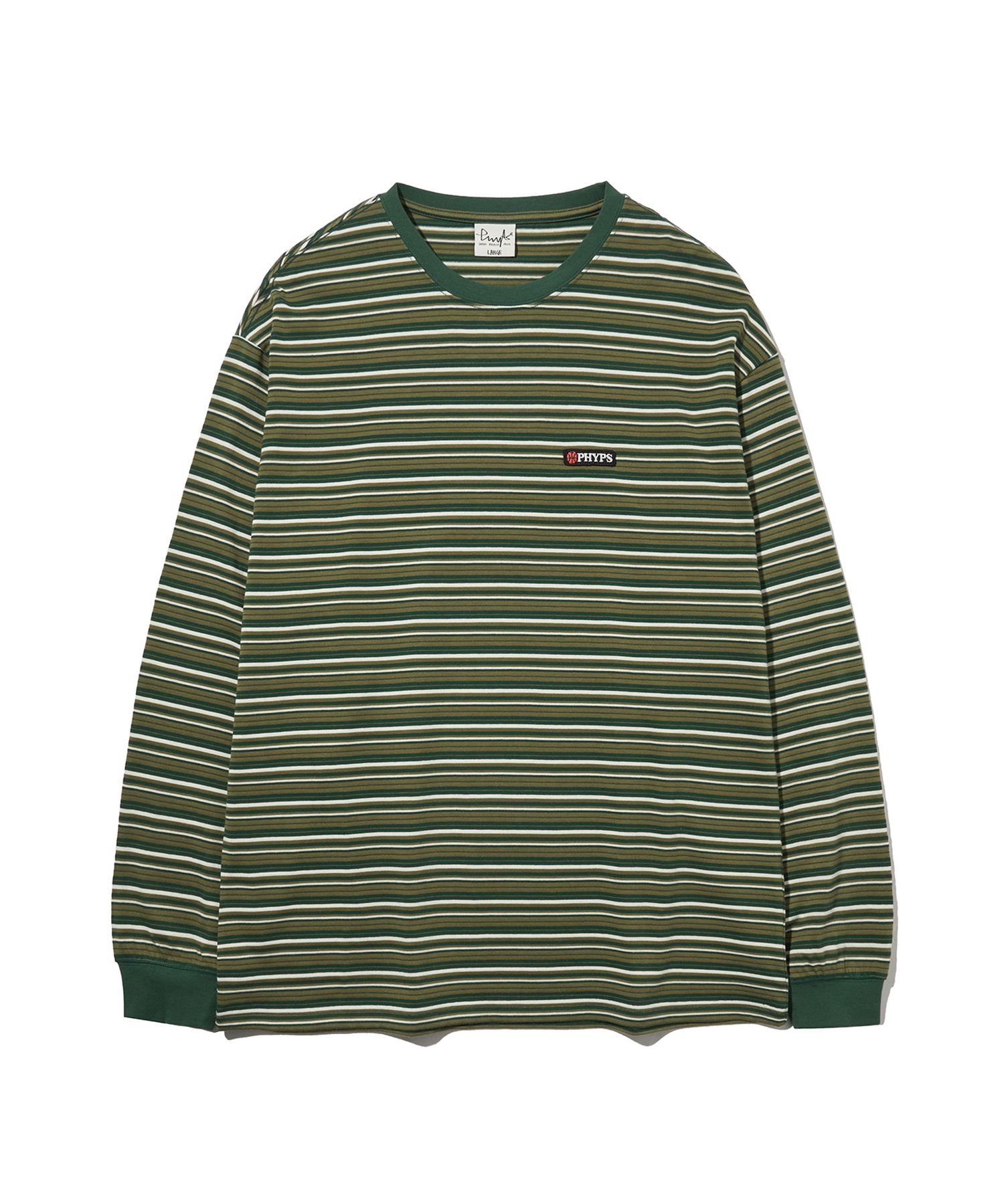 ★ Phyps Department★ Vintage Stripe Long Sleeve Green PFS1 MUSINSA | PHYPS Vintage Stripe Long Sleeve_Green