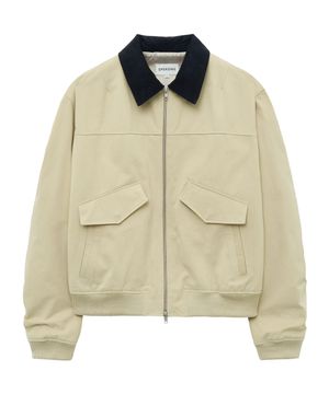 디트로이트 셔링 봄버 자켓 (아이보리)