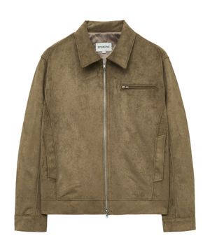 스탠다드 라인 스웨이드 자켓 (카키 브라운)