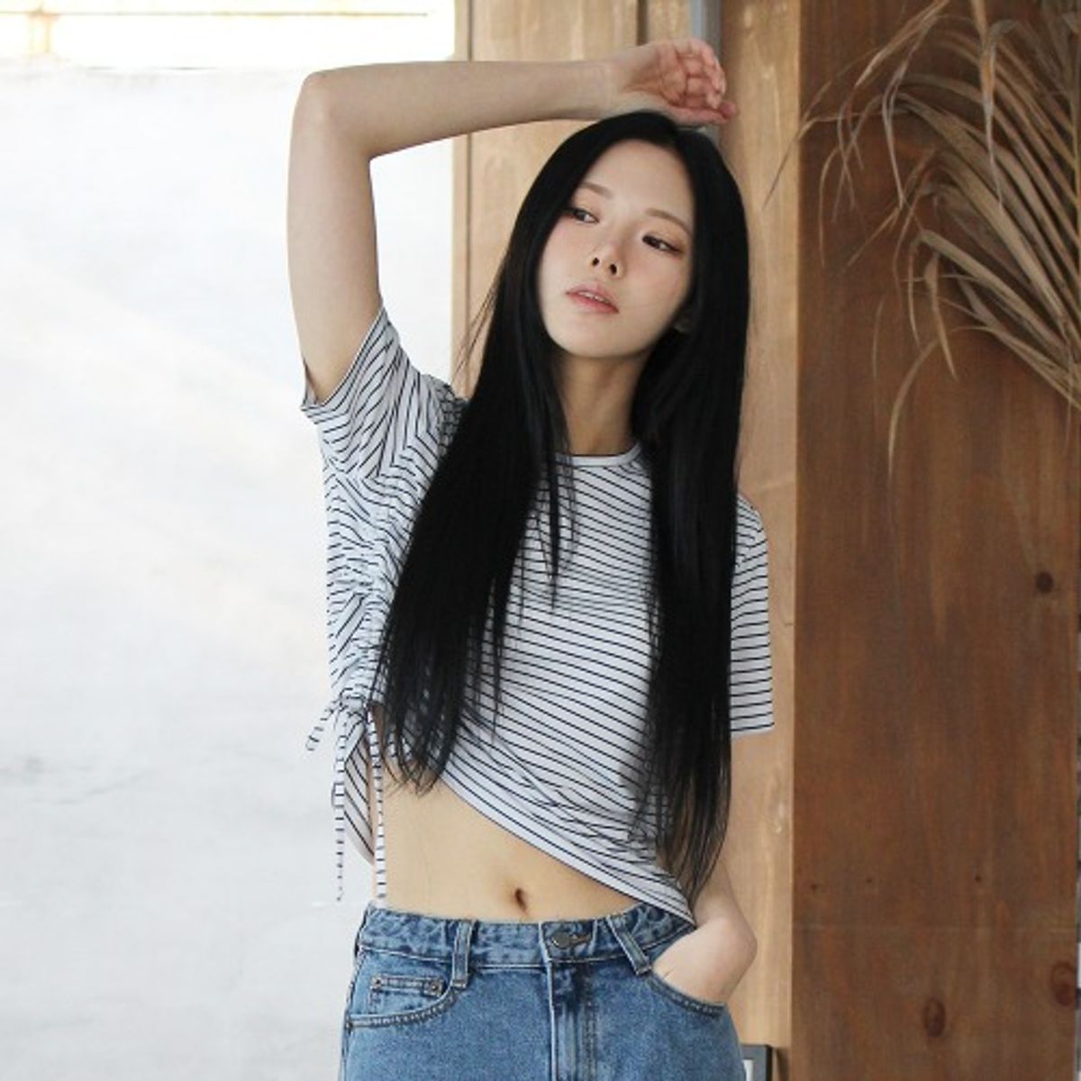 플레이몬스터(PLAYMONSTER) 몬스터 스트라이프 스트링 크롭티