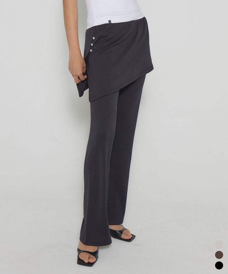 [6차 리오더] D. BASIC BOOTS CUT SKIRT PANTS - 3 COLOR