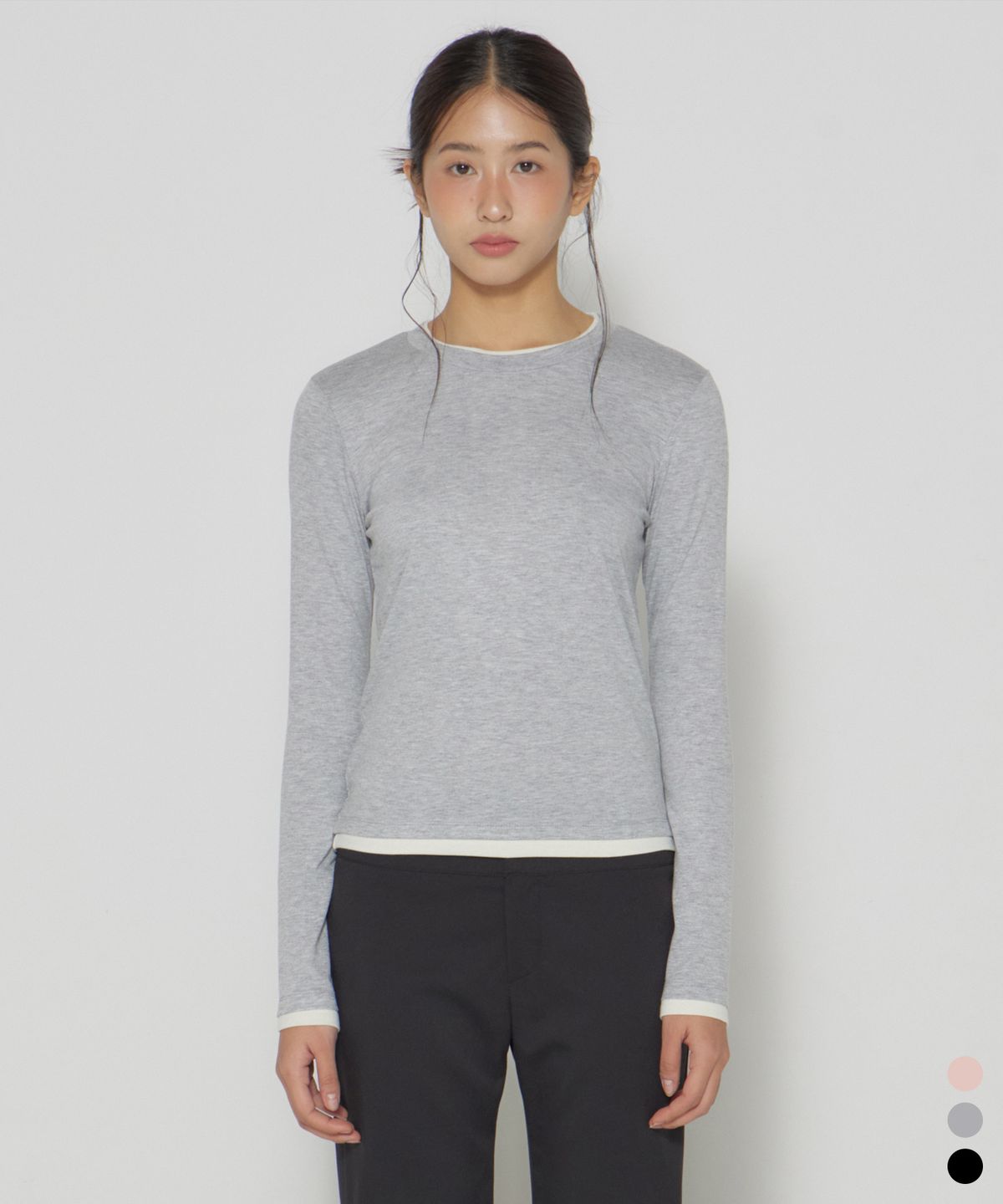 디어스토커(DEARSTALKER) D. BASIC DOUBLE LAYERED T - 3 COLOR