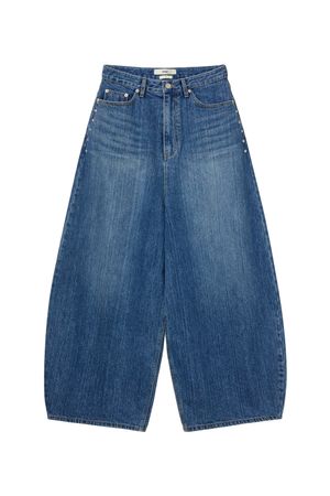 BALLOON FIT DENIM JEANS IN INDIGO
