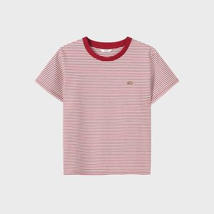 여성) 코튼 멀티 스트라이프 반팔티_MSF2TS2912