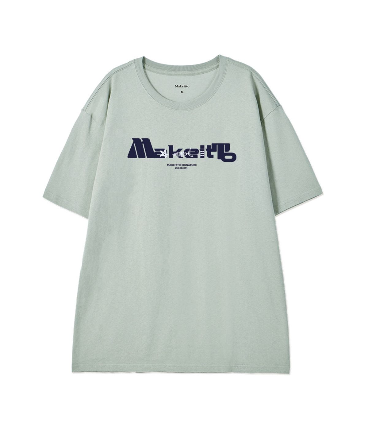 메이킷투(MAKEITTO) [BOLD LETTERING] CREW NECK TEE_MINT