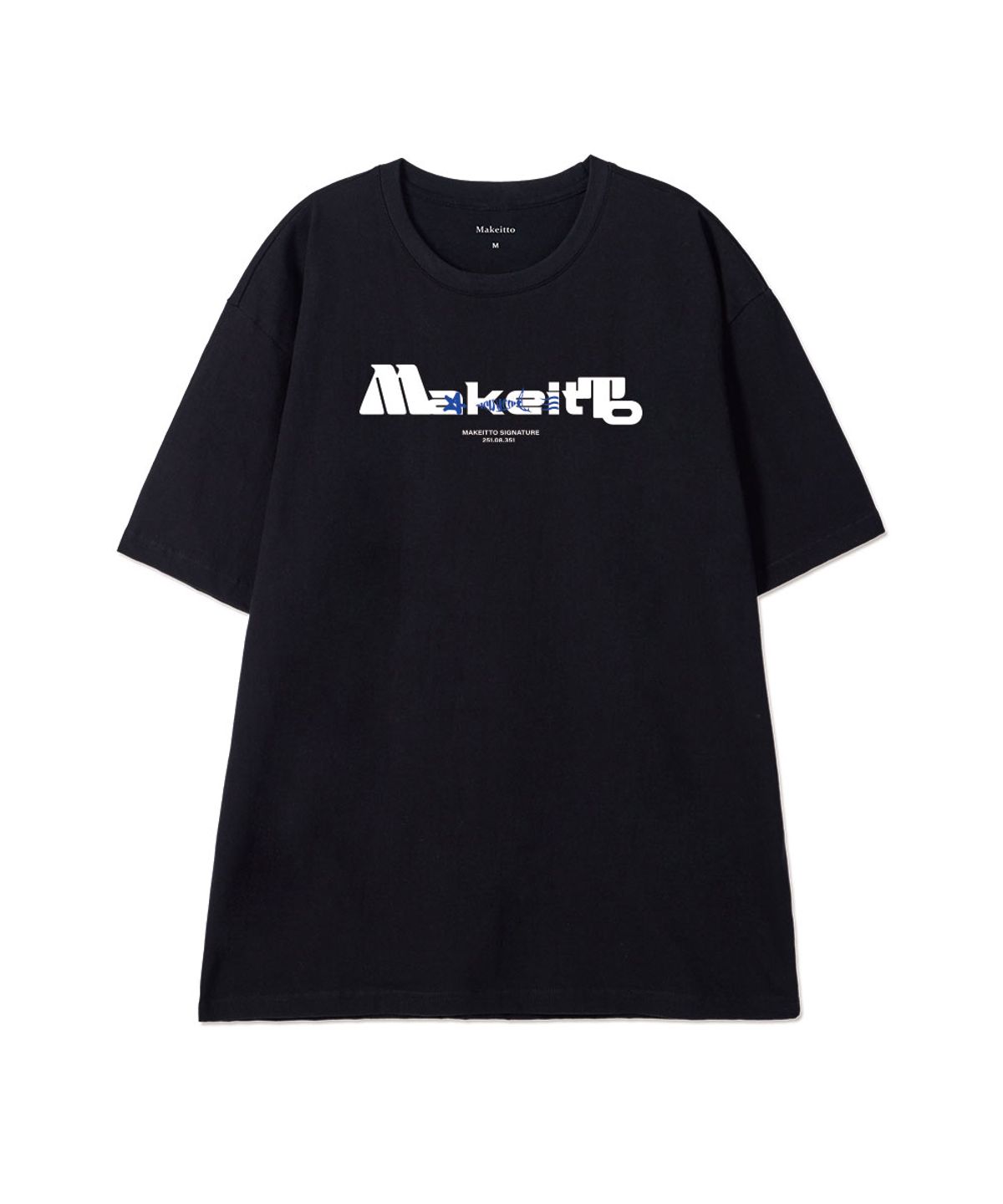 메이킷투(MAKEITTO) [BOLD LETTERING] CREW NECK TEE_BLACK