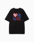 Wave Hearttrack Graphic T Shirt_Black