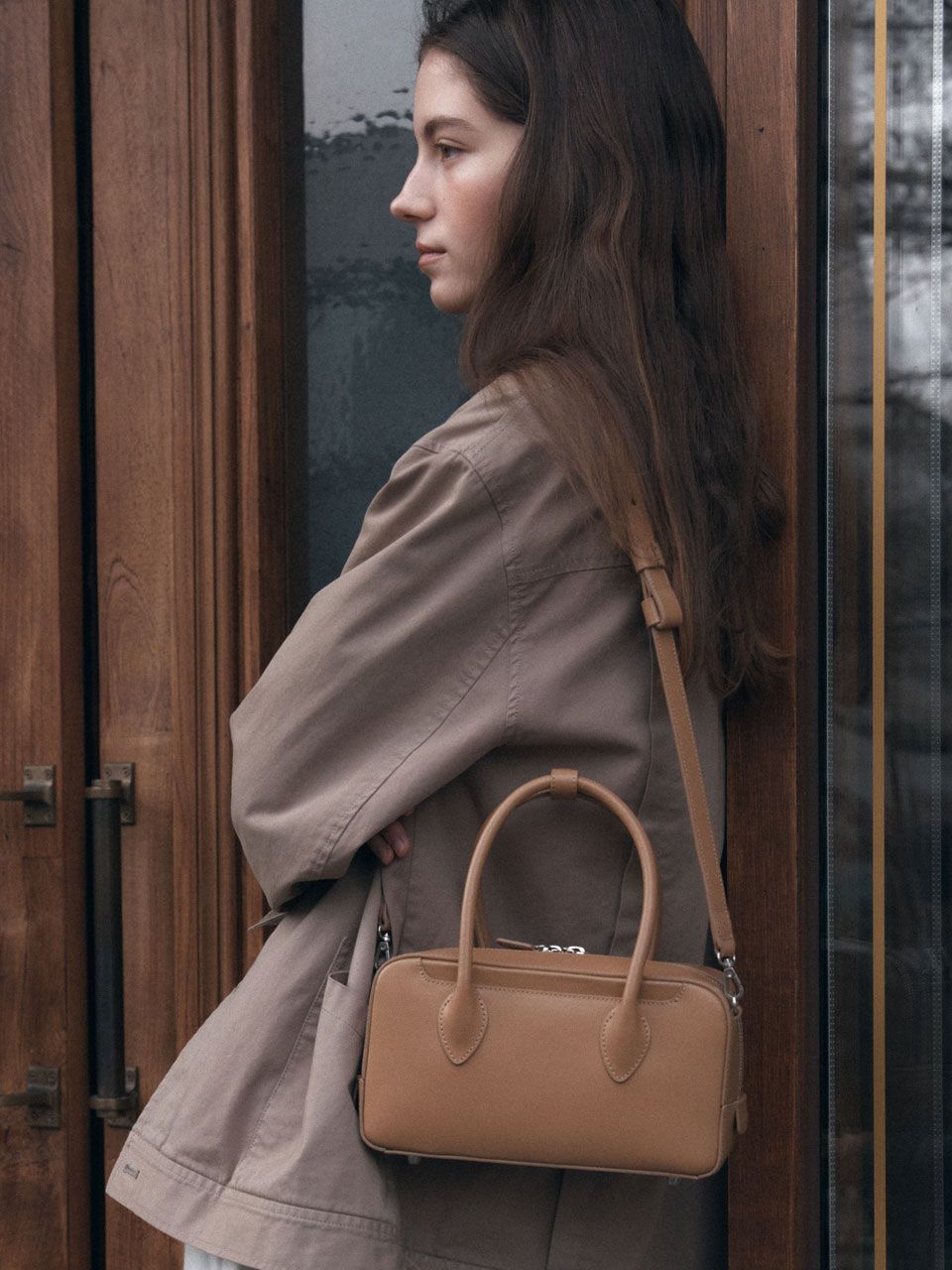 DEMERIEL ■ Medium Bowling Bag MUSINSA | DEMERIEL Bowling Bag Medium Beige