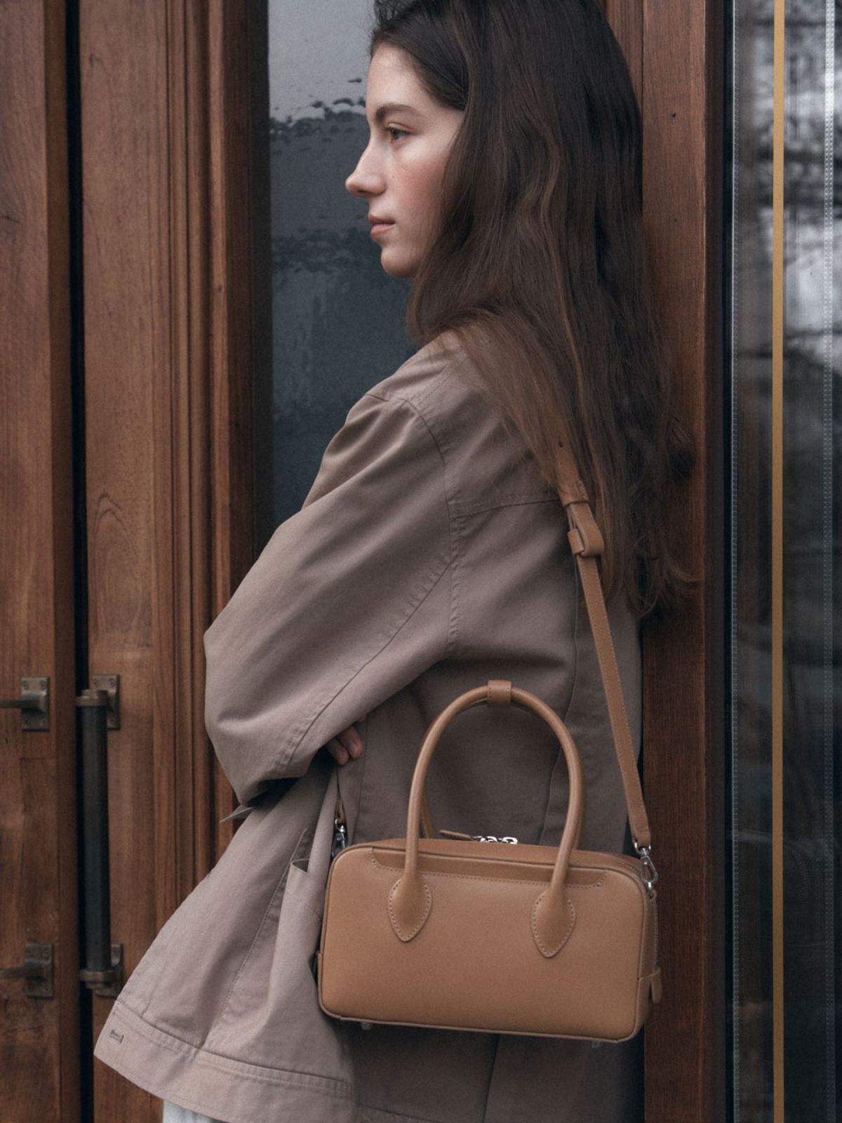 드메리엘(DEMERIEL) Bowling Bag Medium Beige