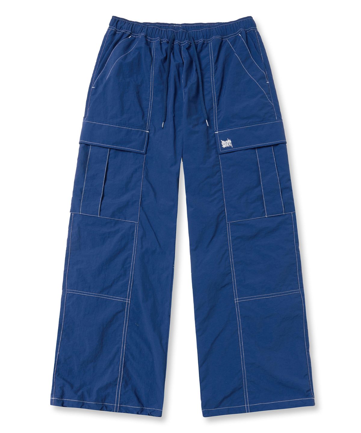 브라운브레스(BROWNBREATH) TAG NYLON STITCH CARGO PANTS - BLUE