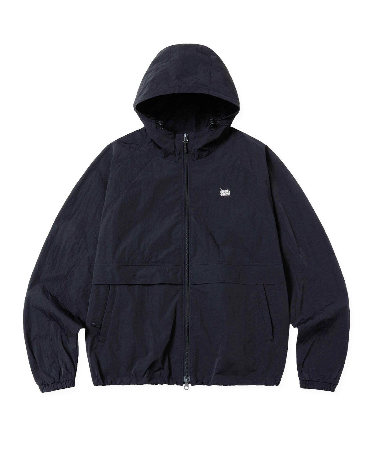 브라운브레스(BROWNBREATH) TAG NYLON RAGLAN JACKET - BLACK