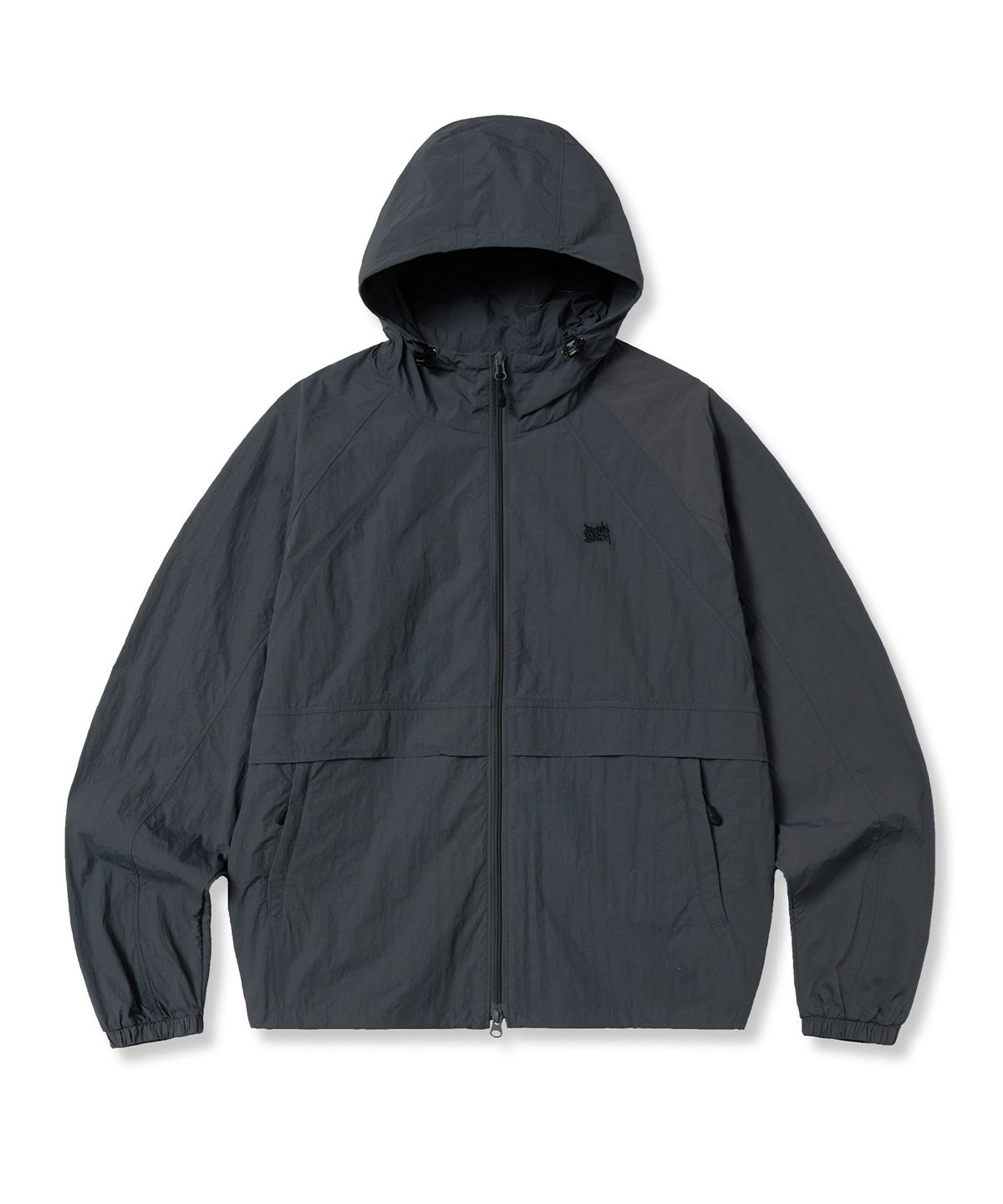 브라운브레스(BROWNBREATH) TAG NYLON RAGLAN JACKET - CHARCOAL