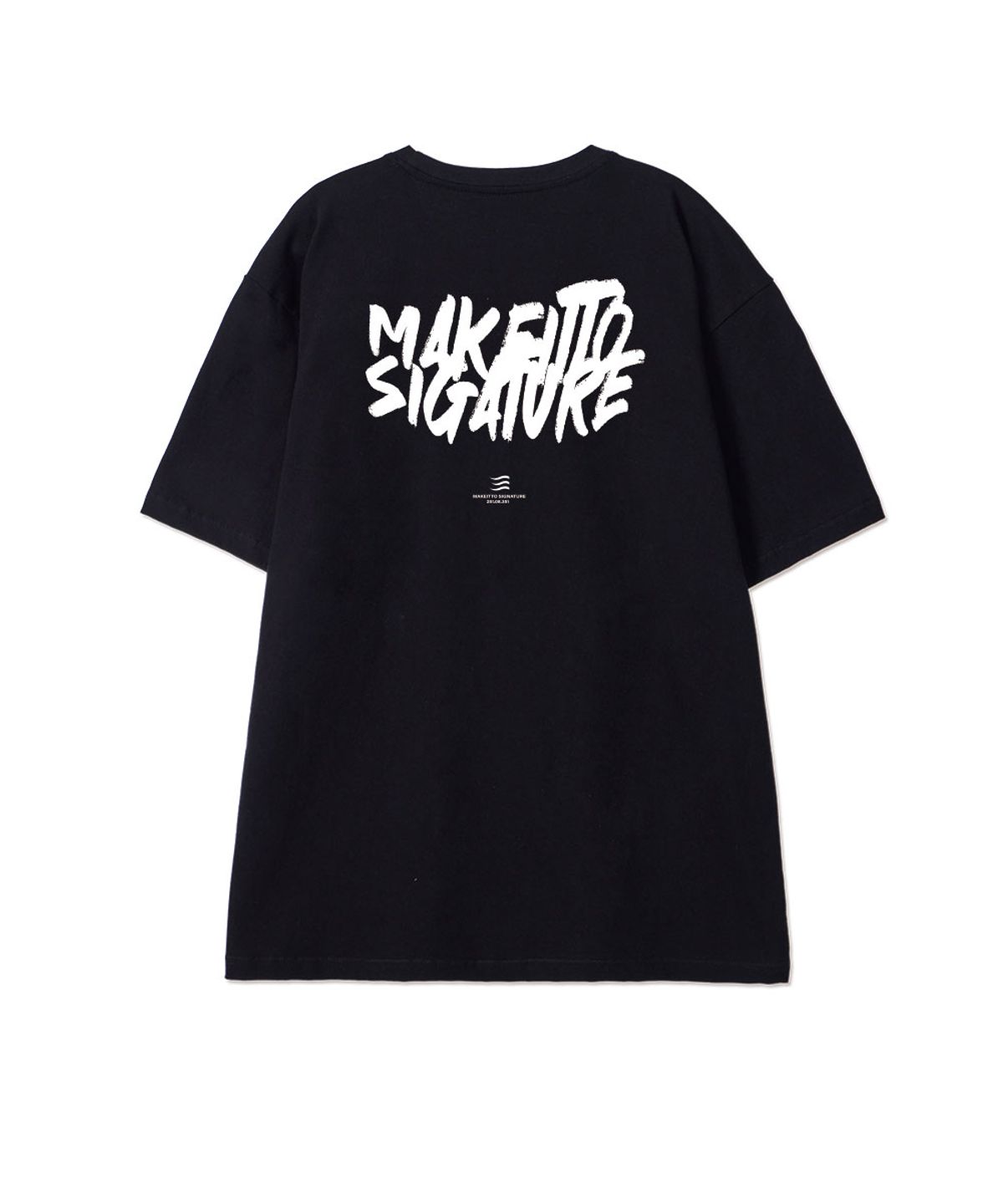 메이킷투(MAKEITTO) [GRAFFITI LOGO] CREW NECK TEE_BLACK