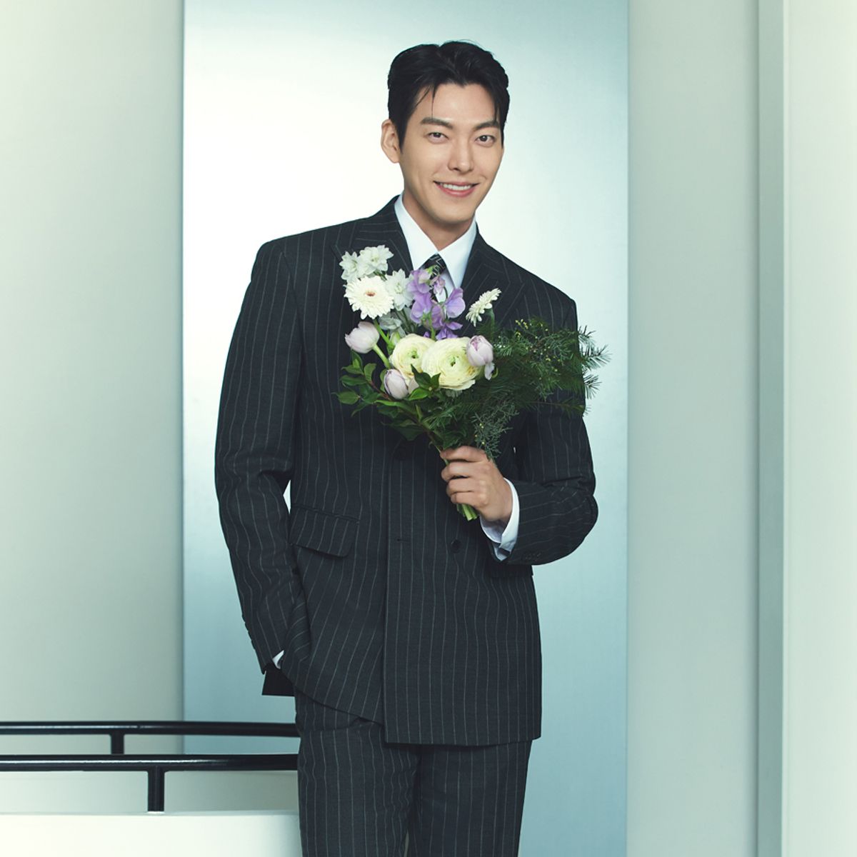 파렌하이트(FAHRENHEIT) [GRANDCRU]CANONICO LUX STRIPE 더블 브레스티드 수트 (FIJAA2171)