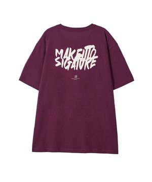 [GRAFFITI LOGO] CREW NECK TEE_WINE