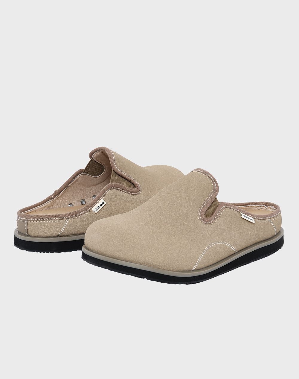 【23.65】25SS★ POLKA3 S/S SLIPPERS MUSINSA | 23.65 Polka3 S/S Suede Slippers - Cocoa