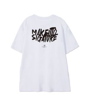 [GRAFFITI LOGO] CREW NECK TEE_WHITE