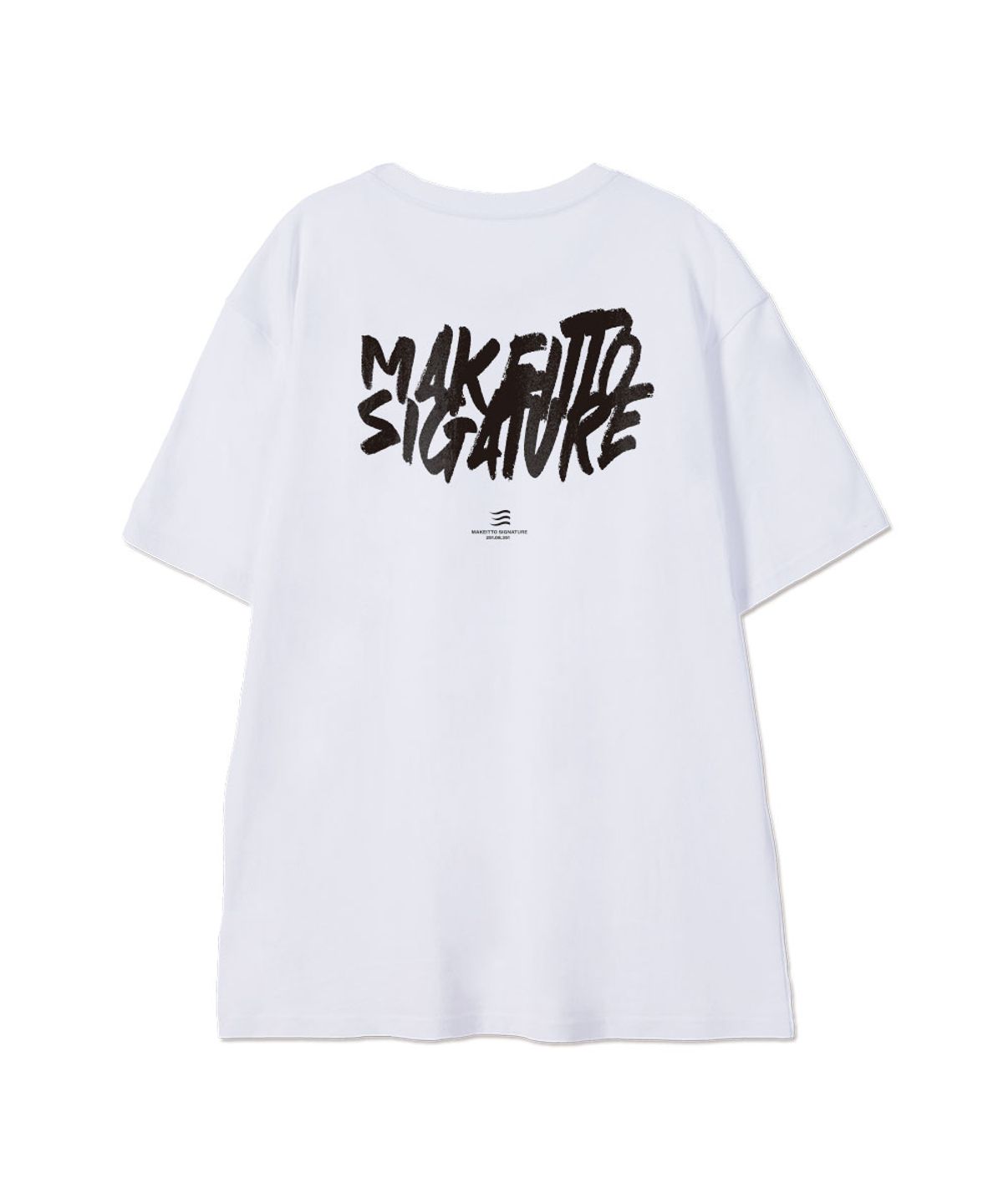 메이킷투(MAKEITTO) [GRAFFITI LOGO] CREW NECK TEE_WHITE