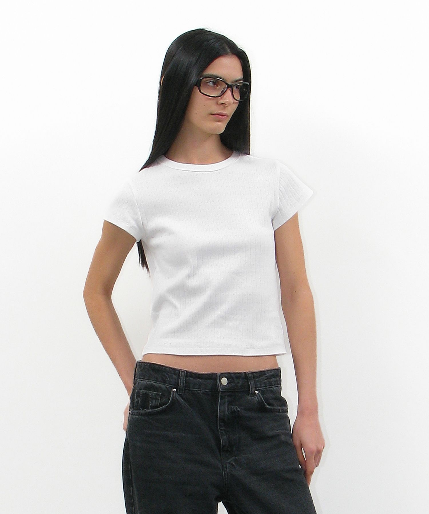 MUSINSA | PARTIMENTO WOMEN Race Punching 90s Short Sleeve
