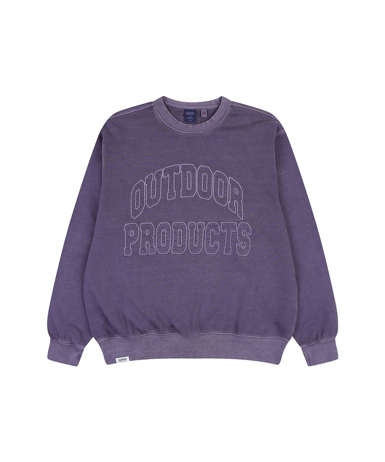 PIGMENT ARCH LOGO CREW NECK (PURPLE)