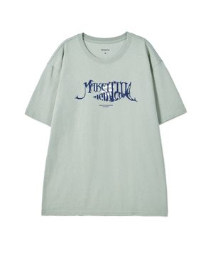 [FISH LETTERING] CREW NECK TEE_MINT