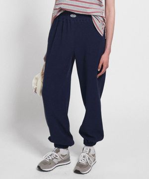 Track Logo Waffle Jogger Pants_Navy