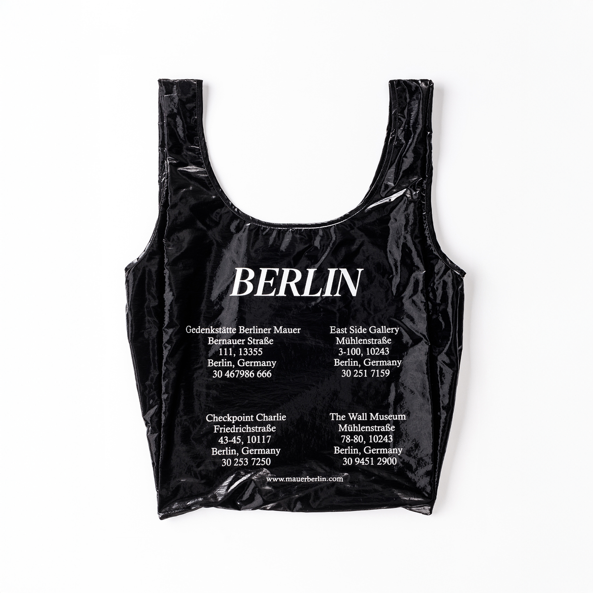 마우어(MAUER) MAUER BERLIN MEMORIAL PLACE REUSABLE BAG (BLACK)