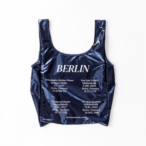 MAUER BERLIN MEMORIAL PLACE REUSABLE BAG (INDIGO BLUE)