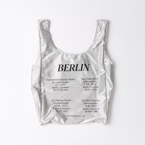 MAUER BERLIN MEMORIAL PLACE REUSABLE BAG (SILVER)