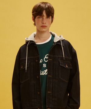 데님 트러커 자켓 BLACK (LP1JU031-076)