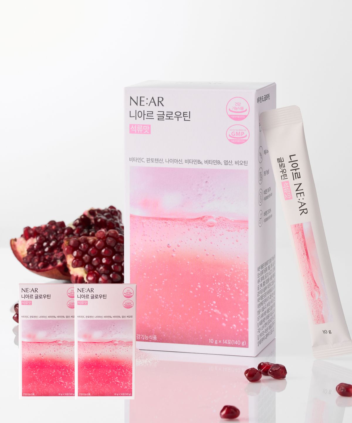 니아르(NE:AR) [2box] 저당 글로우틴 석류맛 28일분
