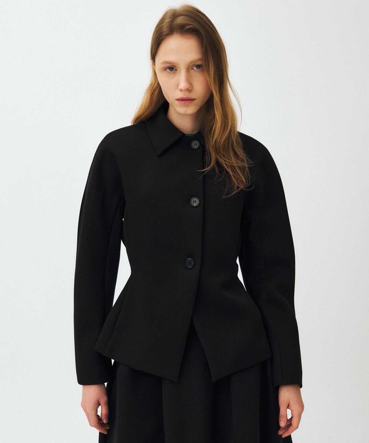 마이스(MAIS) PETAL RAGLAN JACKET / BLACK
