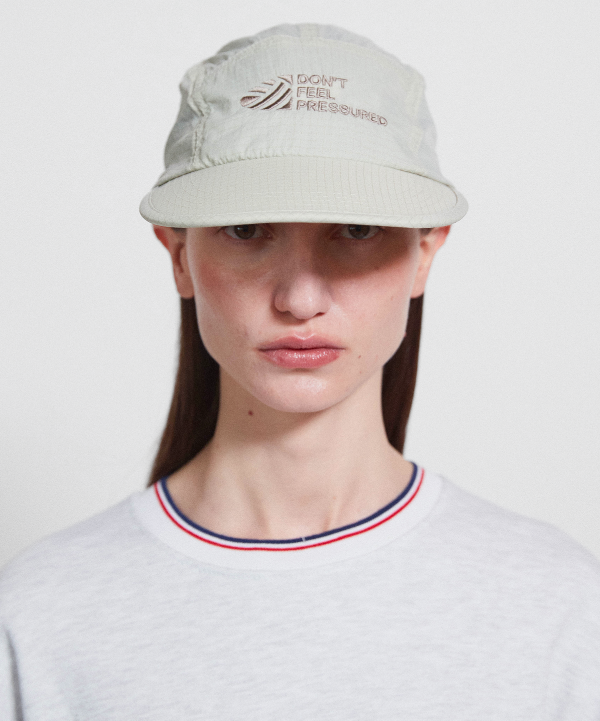 미나수(MENASOO) Dont Feel Pressured Rip Camp Cap_Light Khaki