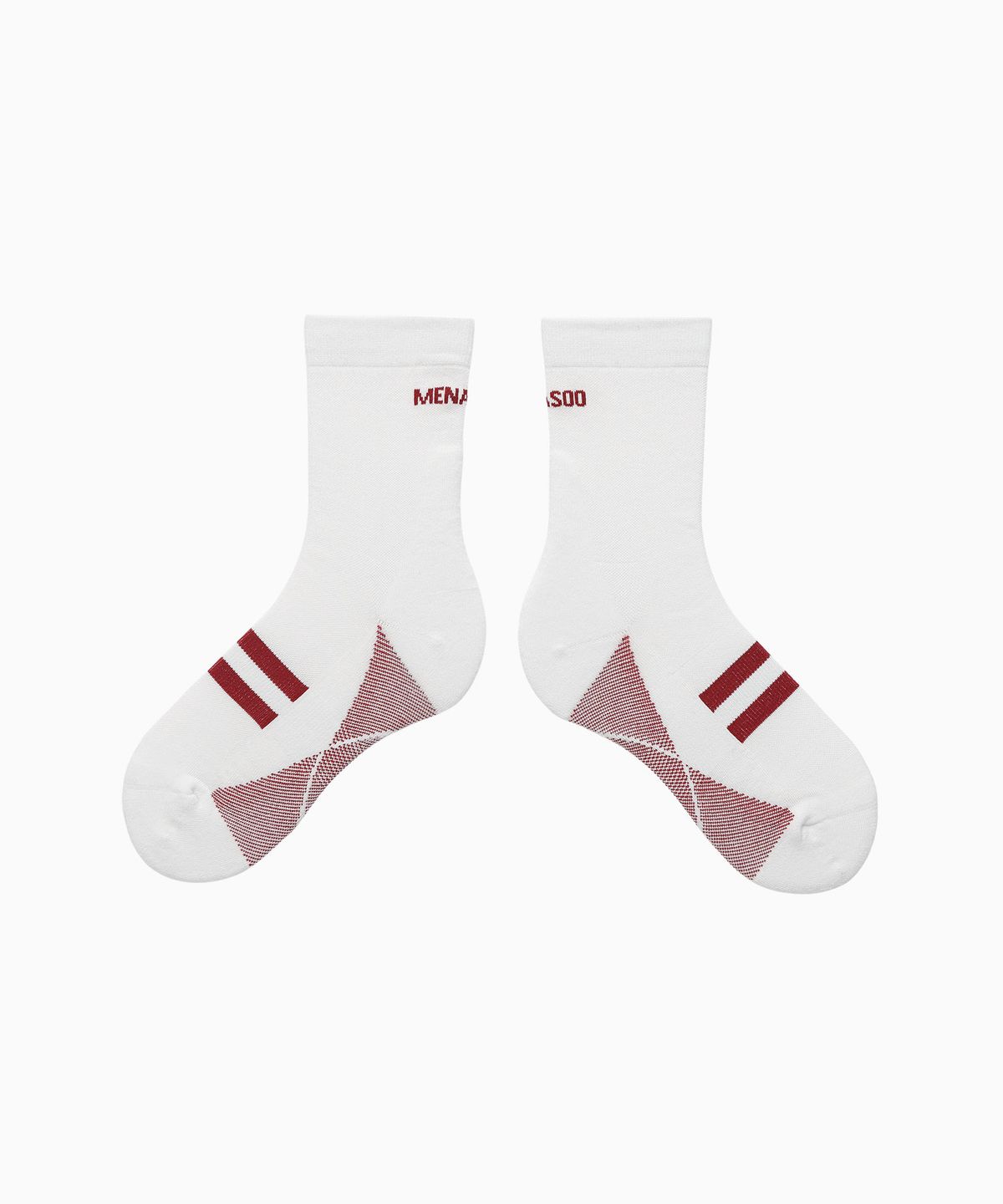 미나수(MENASOO) Menasoo Soft Runsocks_White